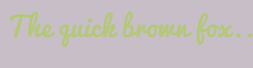 Image with Font Color B4C878 and Background Color C8BEC8